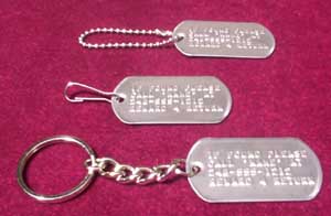 key tags, chains, clips