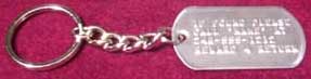 Key Tag with Key Ring Chain