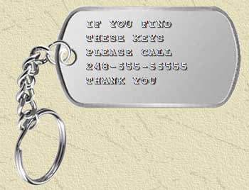 Dog Tag Keychains Made From Real Army Dog Tags